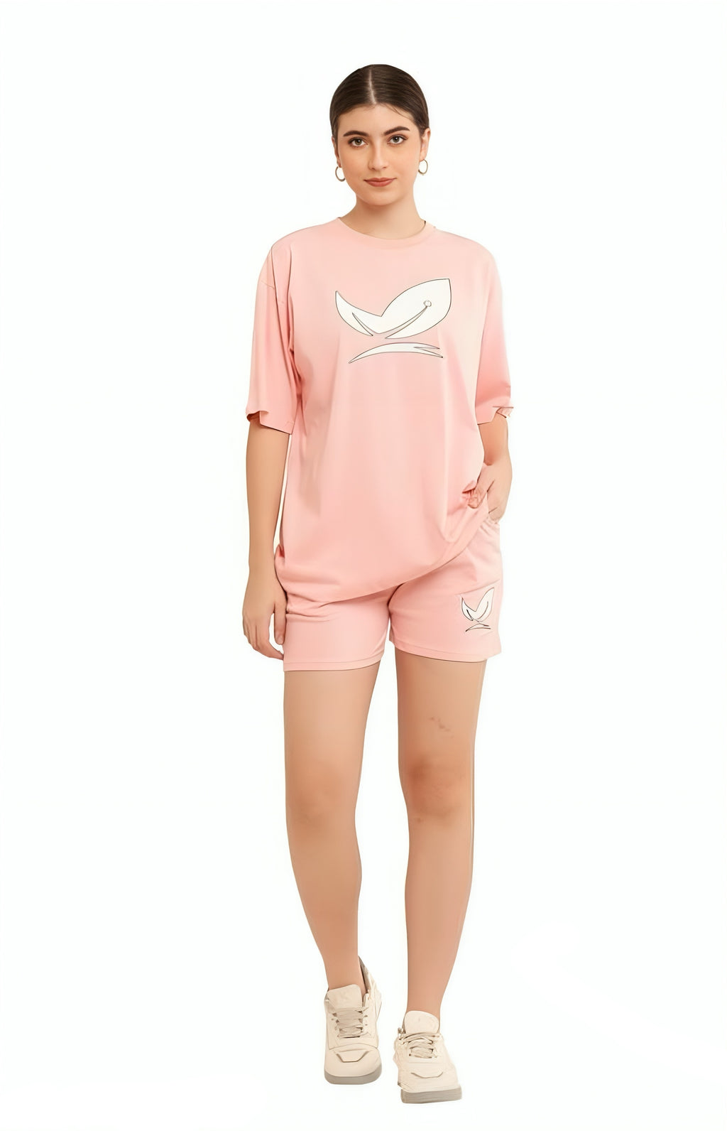Graphic printed pure cotton co-ord