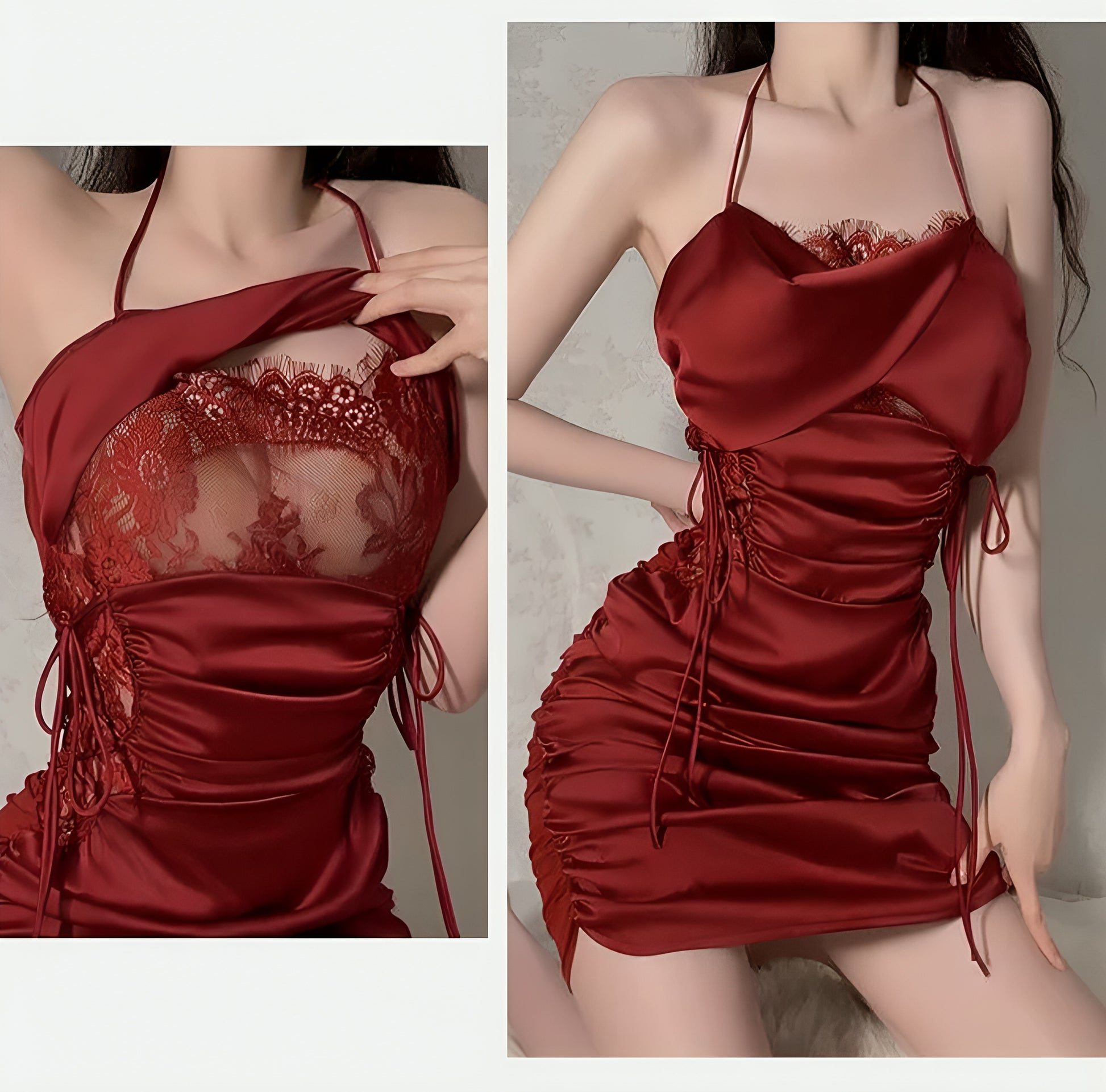 Rouge Satin Lingerie ✨